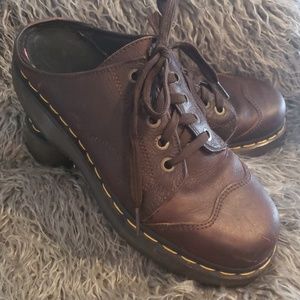 DOC MARTEN cap toe clog Slip On 9936 Womens 8